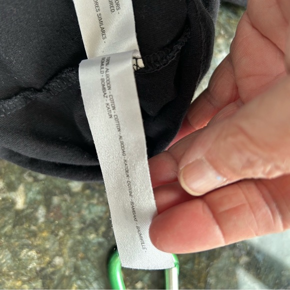 Denim & Flower LA black short sleeve. Palm trees. Size large. Beach. 100% cotton - Picture 6 of 8